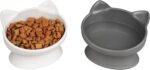 Raised Cat Ear Bowls, Small Bowls 2pk (Modern)