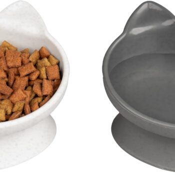 Raised Cat Ear Bowls, Small Bowls 2pk (Modern)